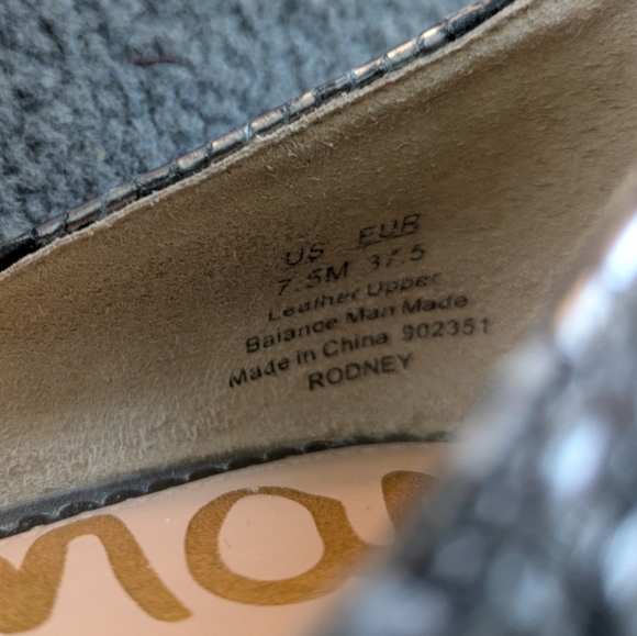 Sam Edelman Snake Print "Rodney " D'orsay Flats - Picture 9 of 11